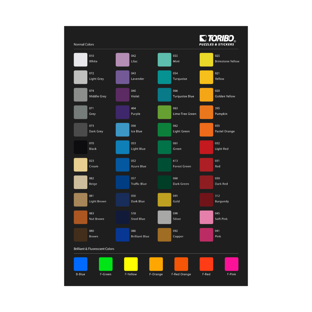 TORIBO Color Chart ver.5.1 Full Set