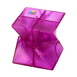 DianSheng Galaxy Twisted 2x2x2 (Transparent Purple)