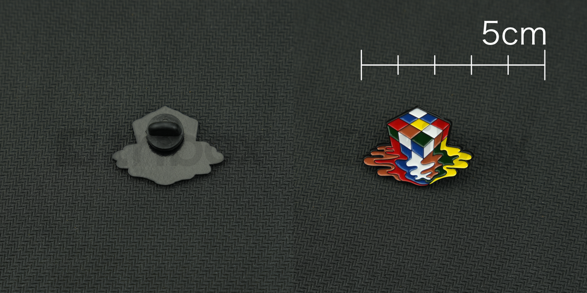 タックピンブローチ Melted 3x3x3