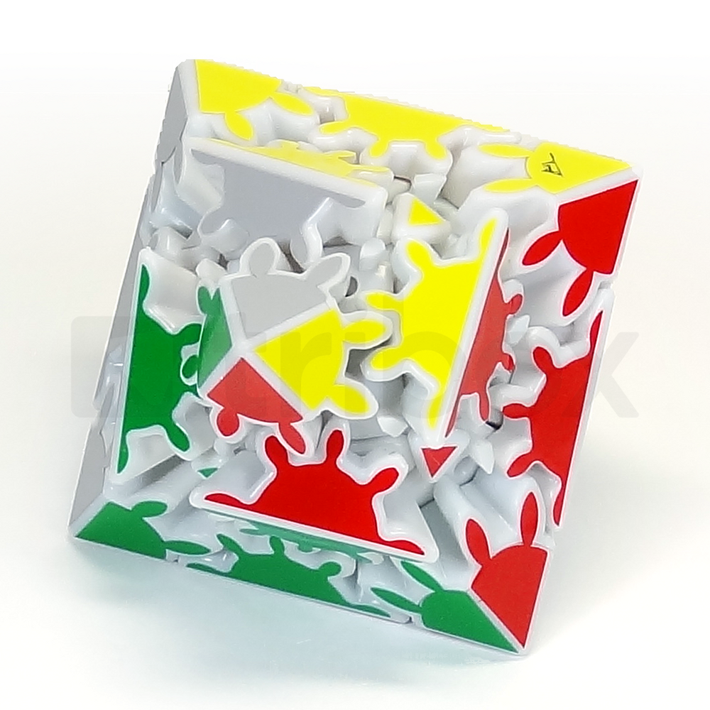 Calvin's Gear Octahedron Stickered (White)