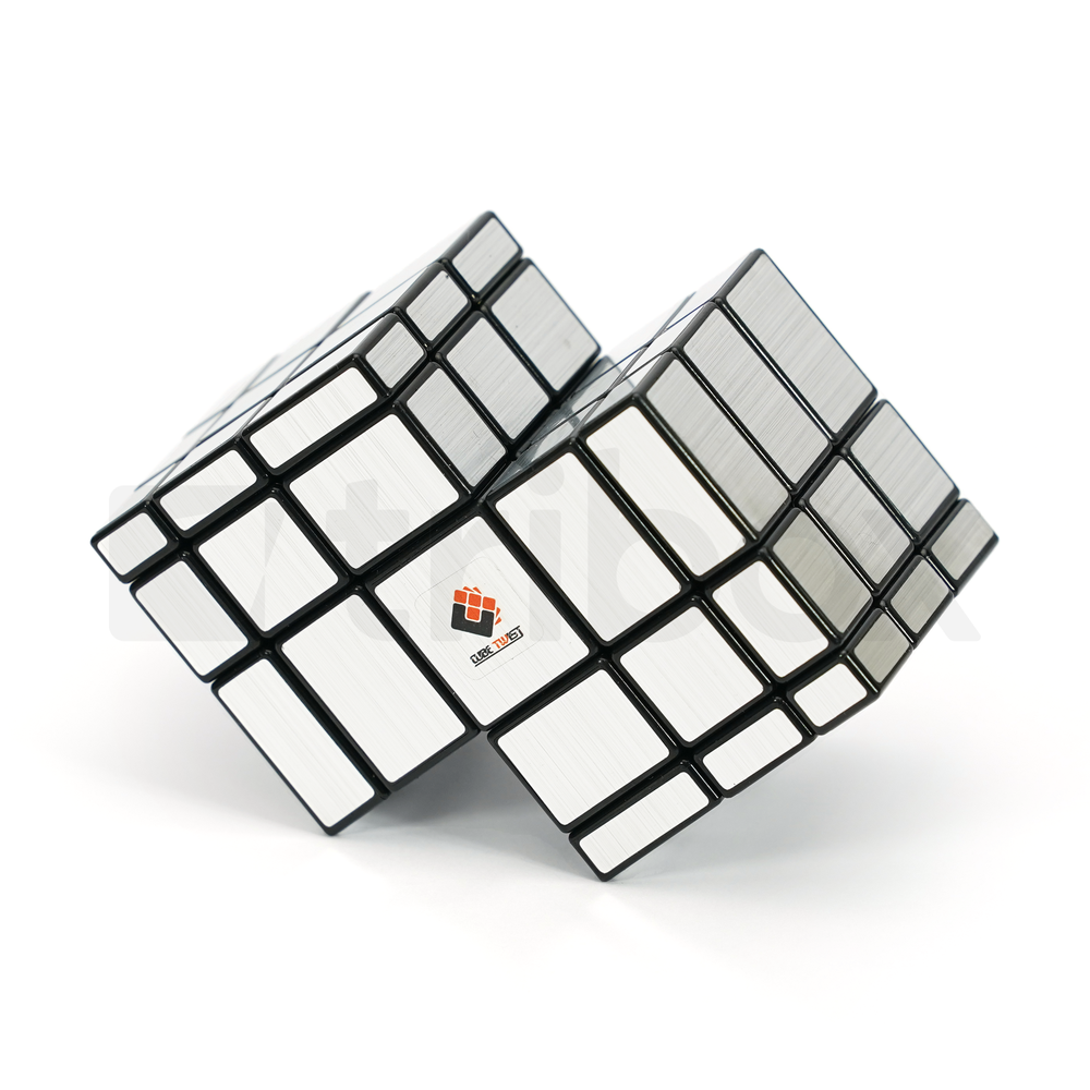 CubeTwist Double Mirror Cube Stickered (Silver)