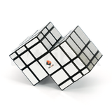 CubeTwist Double Mirror Cube Stickered (Silver)
