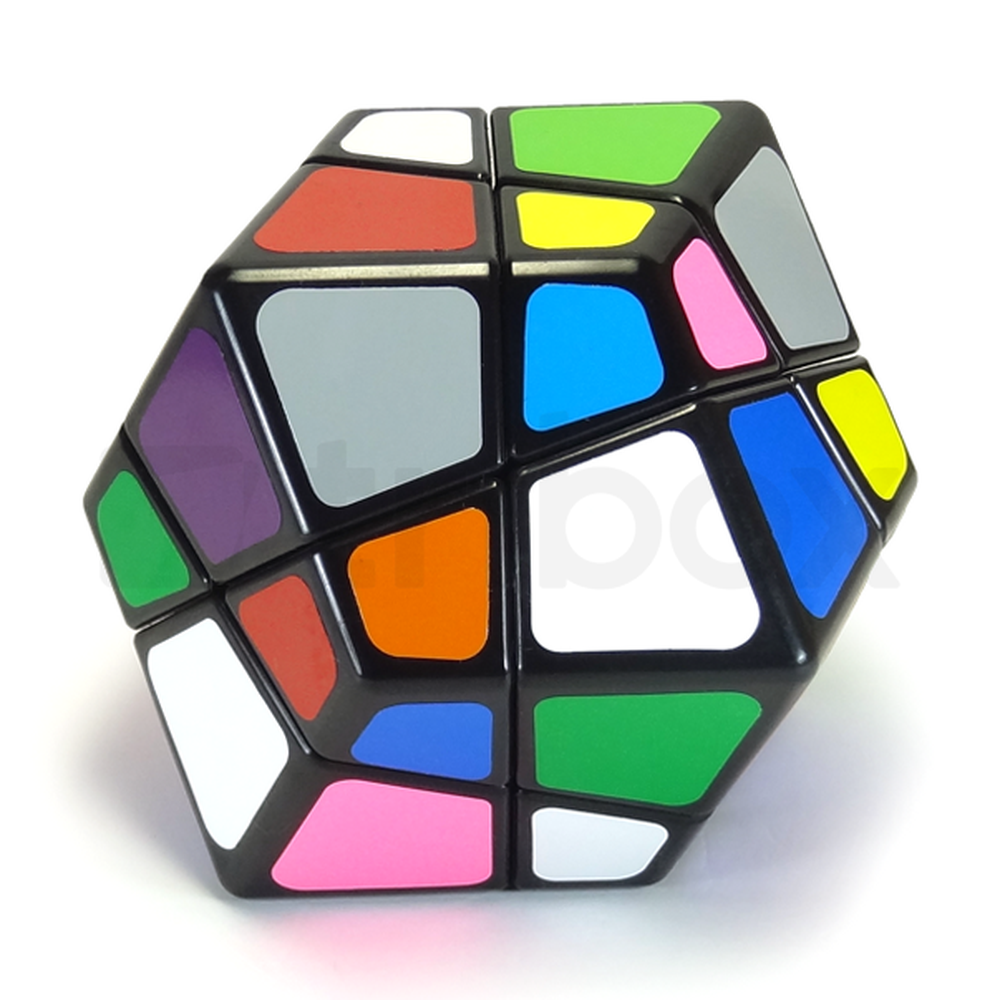 LanLan Skewb Rhombic Dodecahedron Stickered (Black)