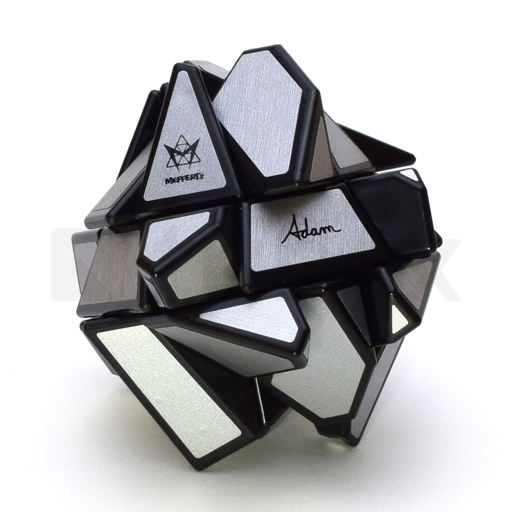 Meffert's Ghost Cube Black (Matt Silver Stickered)