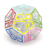 Meffert's Hollow Skewb Ultimate Stickered