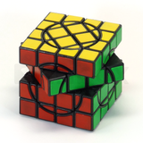 mf8 Crazy 4x4x4 Cube (II) Stickered (Black)
