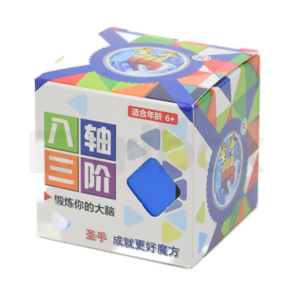 ShengShou Dino Cube Stickered (Black)