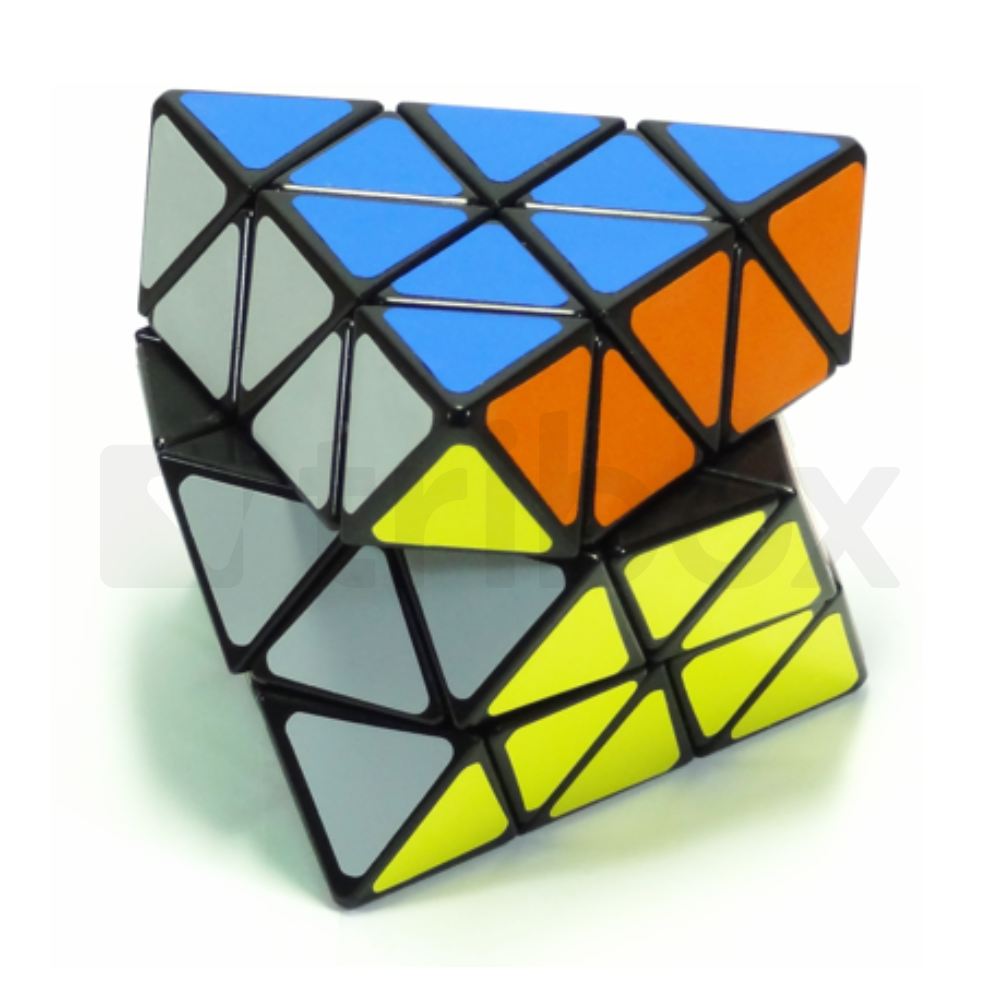 LanLan Face Turn Octahedron Stickered (Black)