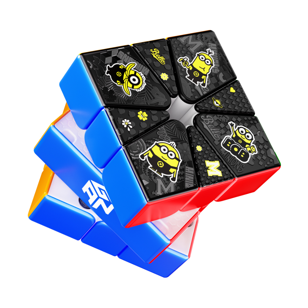 GAN Square-1 Maglev Frosted (White/Black) Minions Edition