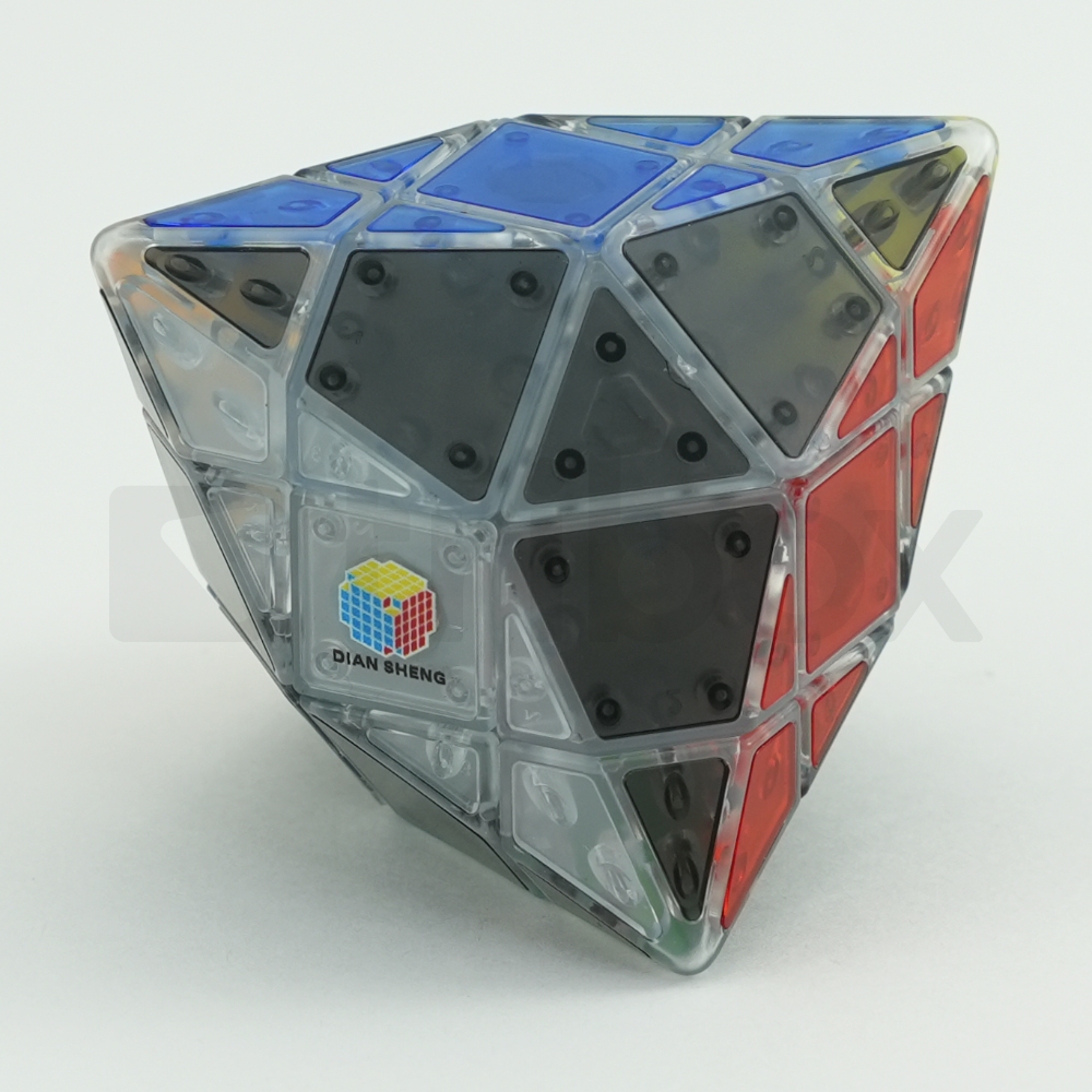 DianSheng Tetra Pyramid 3x3x3 Tiled (Transparent)