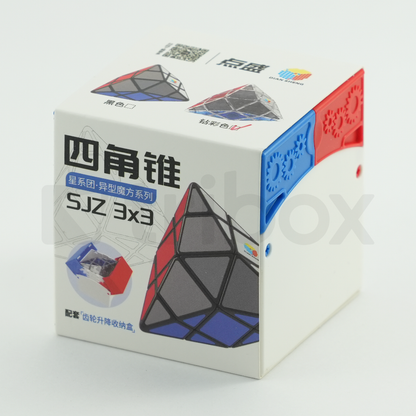 DianSheng Tetra Pyramid 3x3x3 Tiled (Transparent)