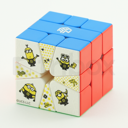 GAN Square-1 Maglev Frosted (White/Black) Minions Edition