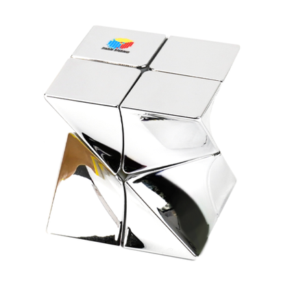 DianSheng Galaxy Twisted 2x2x2 (Metallic Silver)