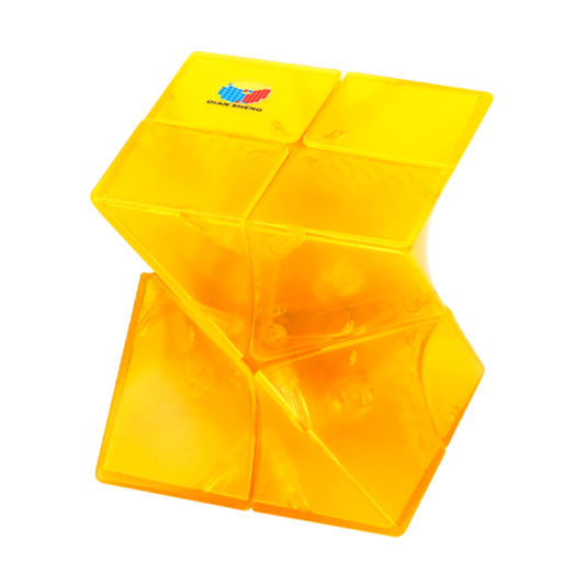 DianSheng Galaxy Twisted 2x2x2 (Transparent Yellow)