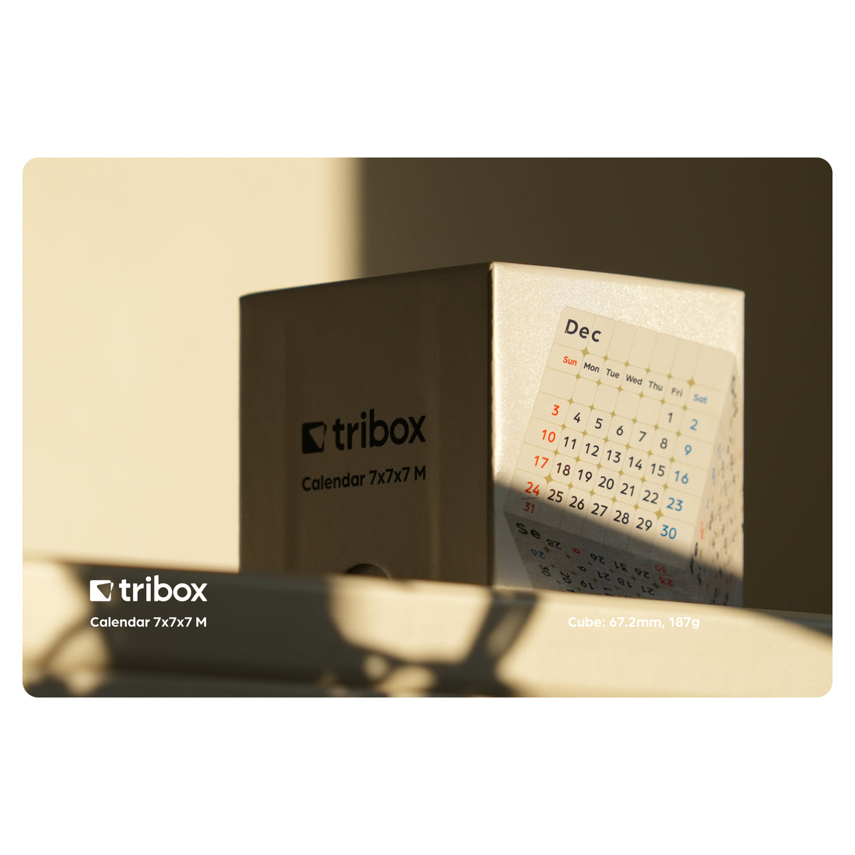 tribox Calendar 7x7x7 Magnetic