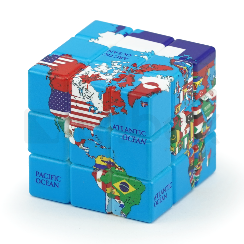 Calvin's World Map 3x3x3 (Flags)