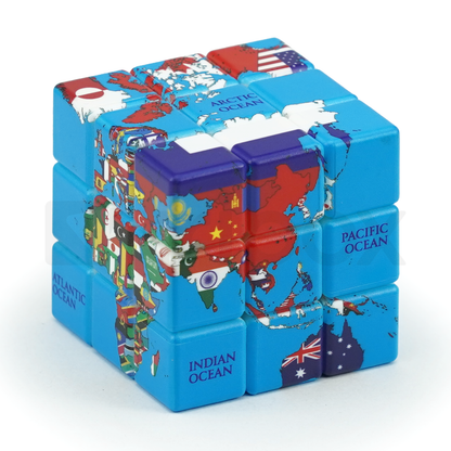Calvin's World Map 3x3x3 (Flags)