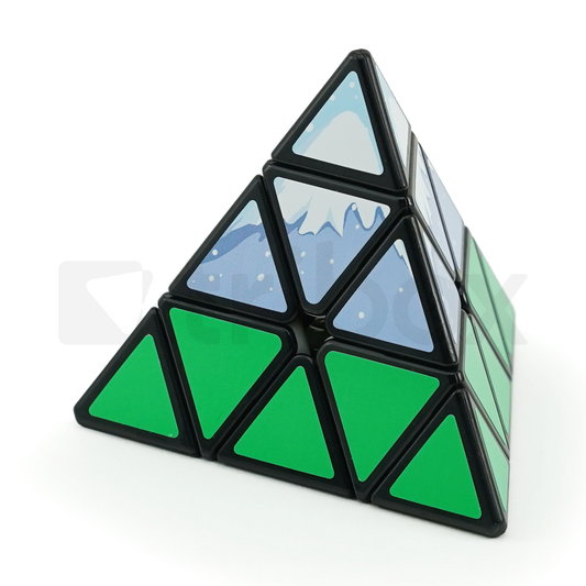 QiYi Snow Mountain Pyraminx Stickered