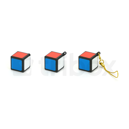 Z-CUBE 1x1x1 Keychain Stickered (Black)