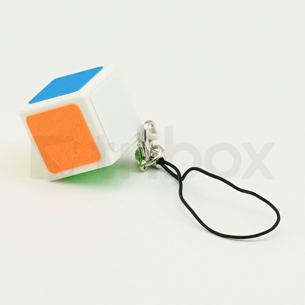 Z-CUBE 1x1x1 Keychain Stickered (White)