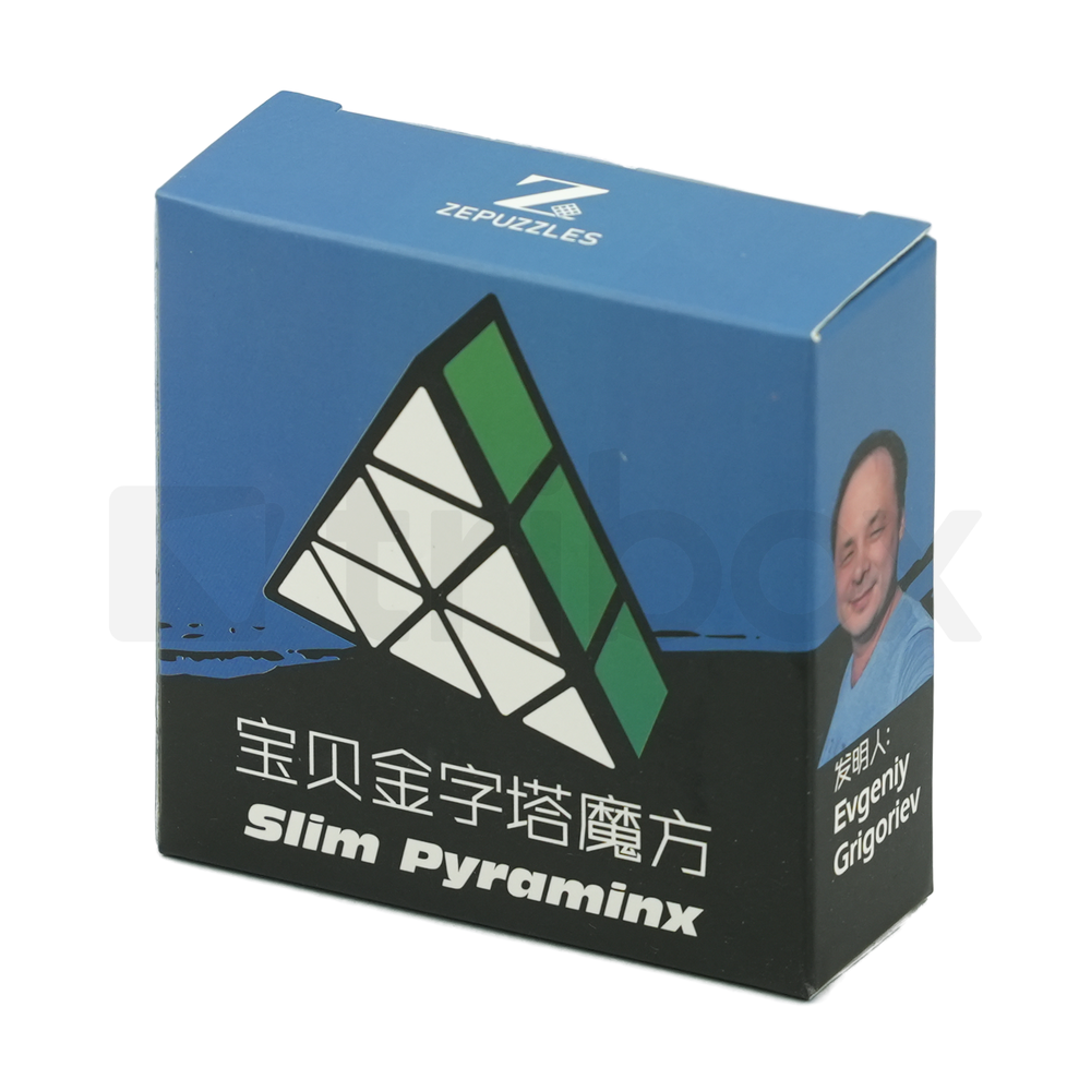 ZEPUZZLES Slim Pyraminx Stickered