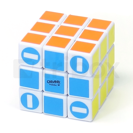 Calvin's Corner-Road Bandaged Cube Stickered (White)