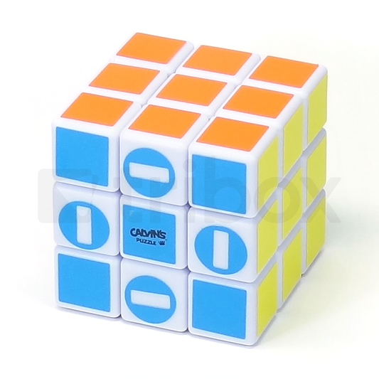 Calvin's Edge-Road Bandaged Cube Stickered (White)