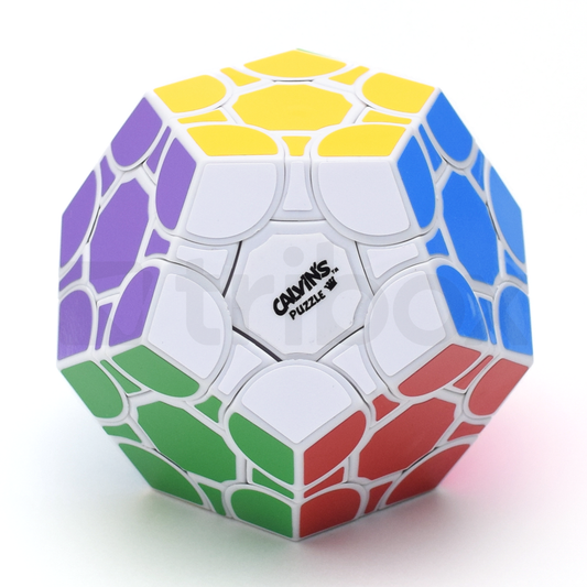 Calvin's Evgeniy Curvy Megaminx Stickered (White)