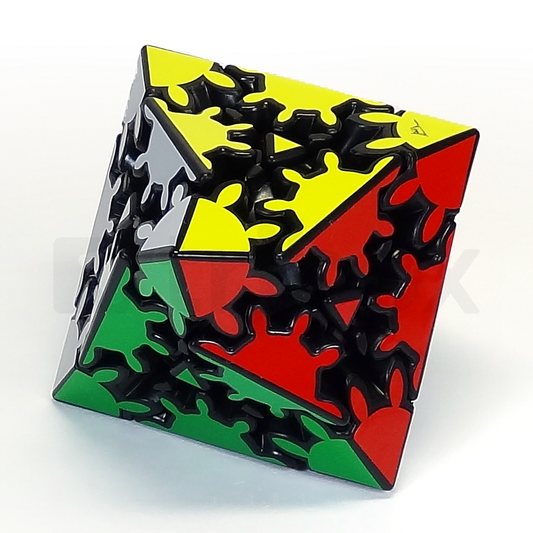 Calvin's Gear Octahedron Stickered (Black)