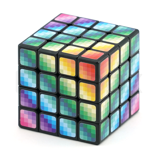 Calvin's Rainbow Mosaic 4x4x4 Stickered (Corner)