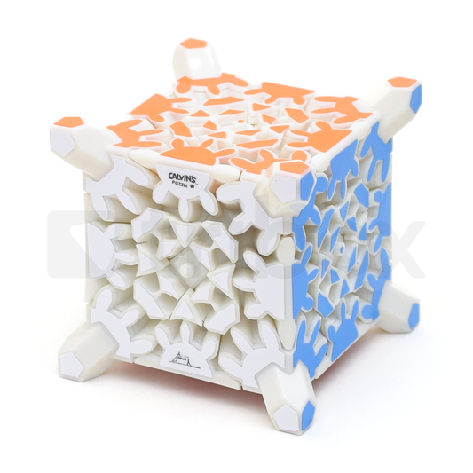 Calvin's Timur Gear Skewb Extreme Stickered (White)