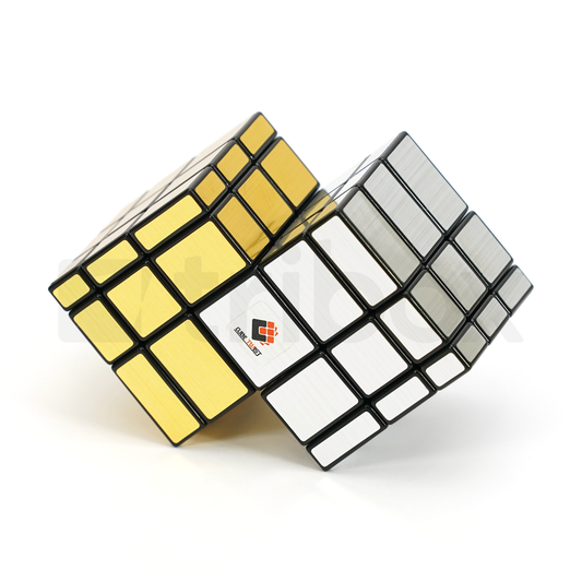 CubeTwist Double Mirror Cube (2-Color) Stickered