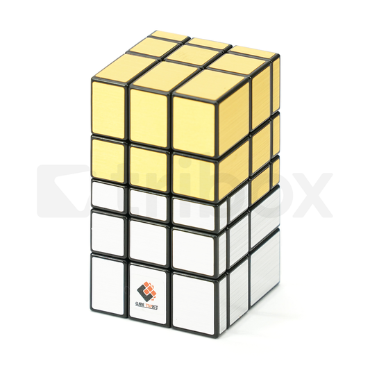 CubeTwist Siamese Mirror Cube 3x3x3 Long (2-Color) Stickered