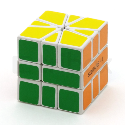 CubeTwist Square-1 Stickered (White)
