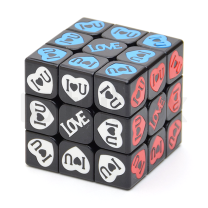 Cubing Classroom Black Crystal 3x3x3 Tiled (Heart)