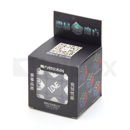 Cubing Classroom Black Crystal 3x3x3 Tiled (Heart)
