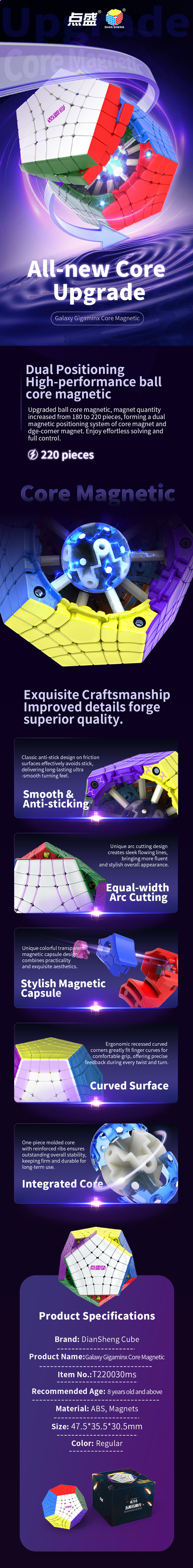 DianSheng Galaxy Megaminx MC メーカー製品情報 1
