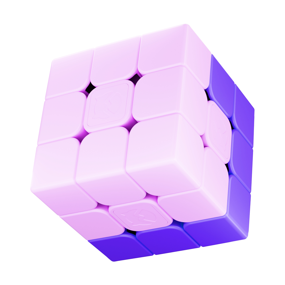 GAN MONSTER GO Spelling Cube 9 (Pink & Purple)