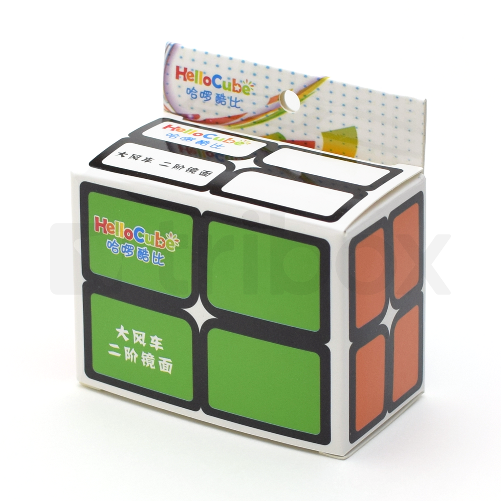 HelloCube Flat 2x2x2 Stickered (Black)