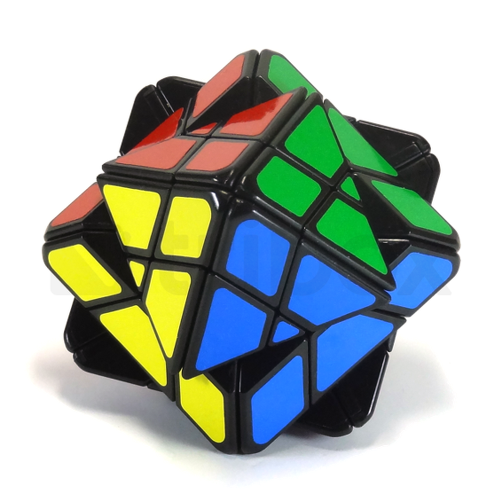 LanLan 4x4x4 Octahedron Stickered (Black)