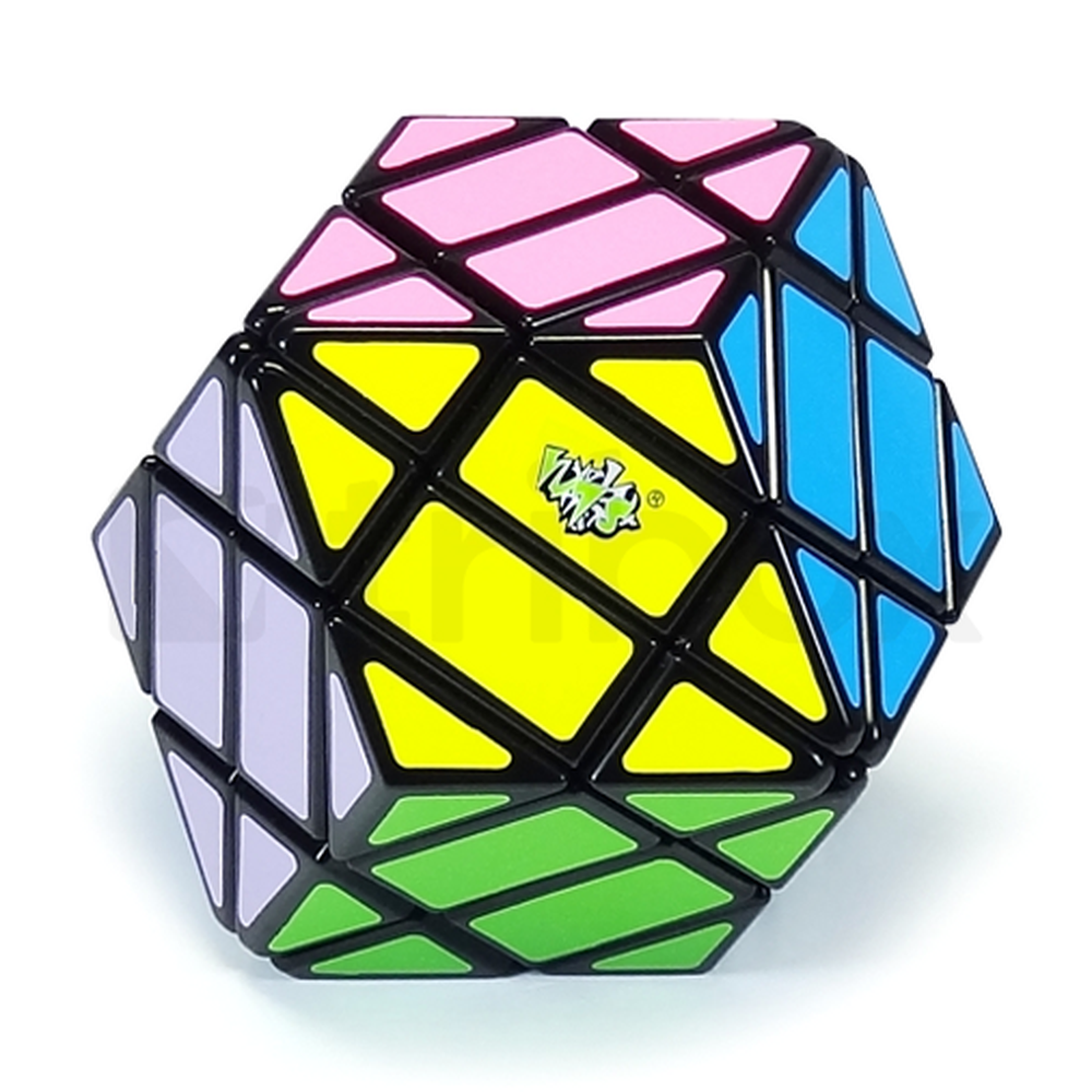 LanLan 4x4x4 Rhombic Dodecahedron Stickered (Black)