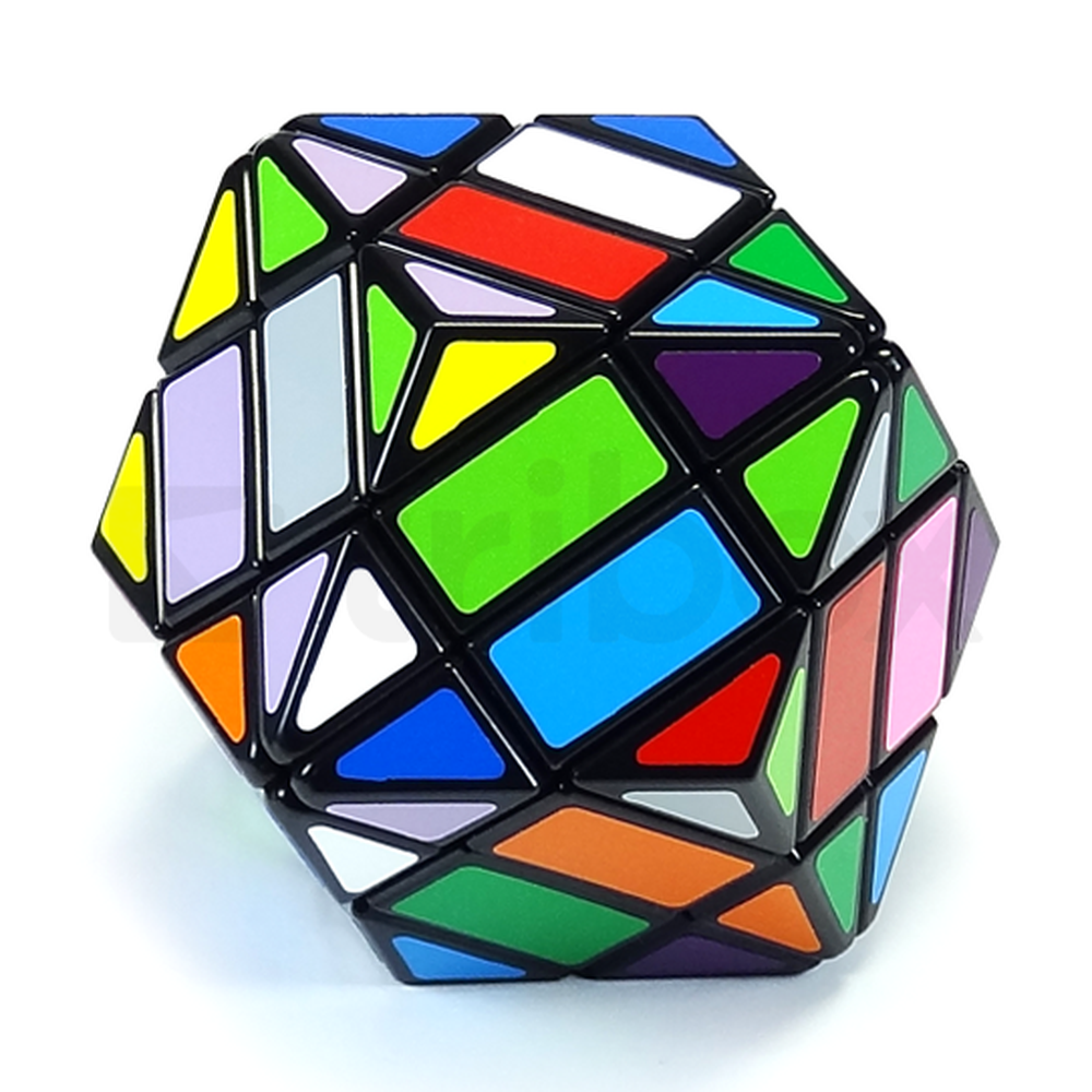 LanLan 4x4x4 Rhombic Dodecahedron Stickered (Black)