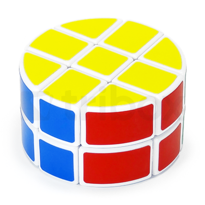 LanLan Round 3x3x2 Cube Stickered (White)
