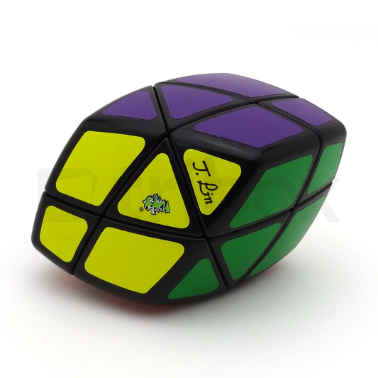 LanLan Skewb Curvy Rhombohedron Stickered (Black)