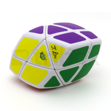 LanLan Skewb Curvy Rhombohedron Stickered (White)