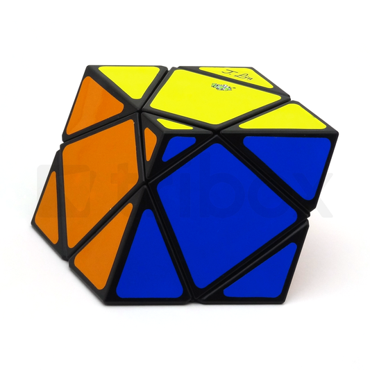 LanLan Squished Skewb Stickered (Black)