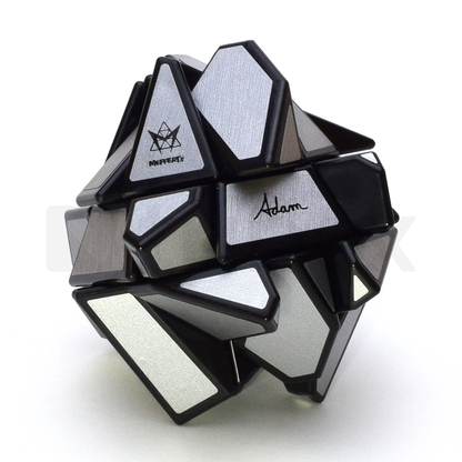 Meffert's Ghost Cube Black (Matt Silver Stickered)