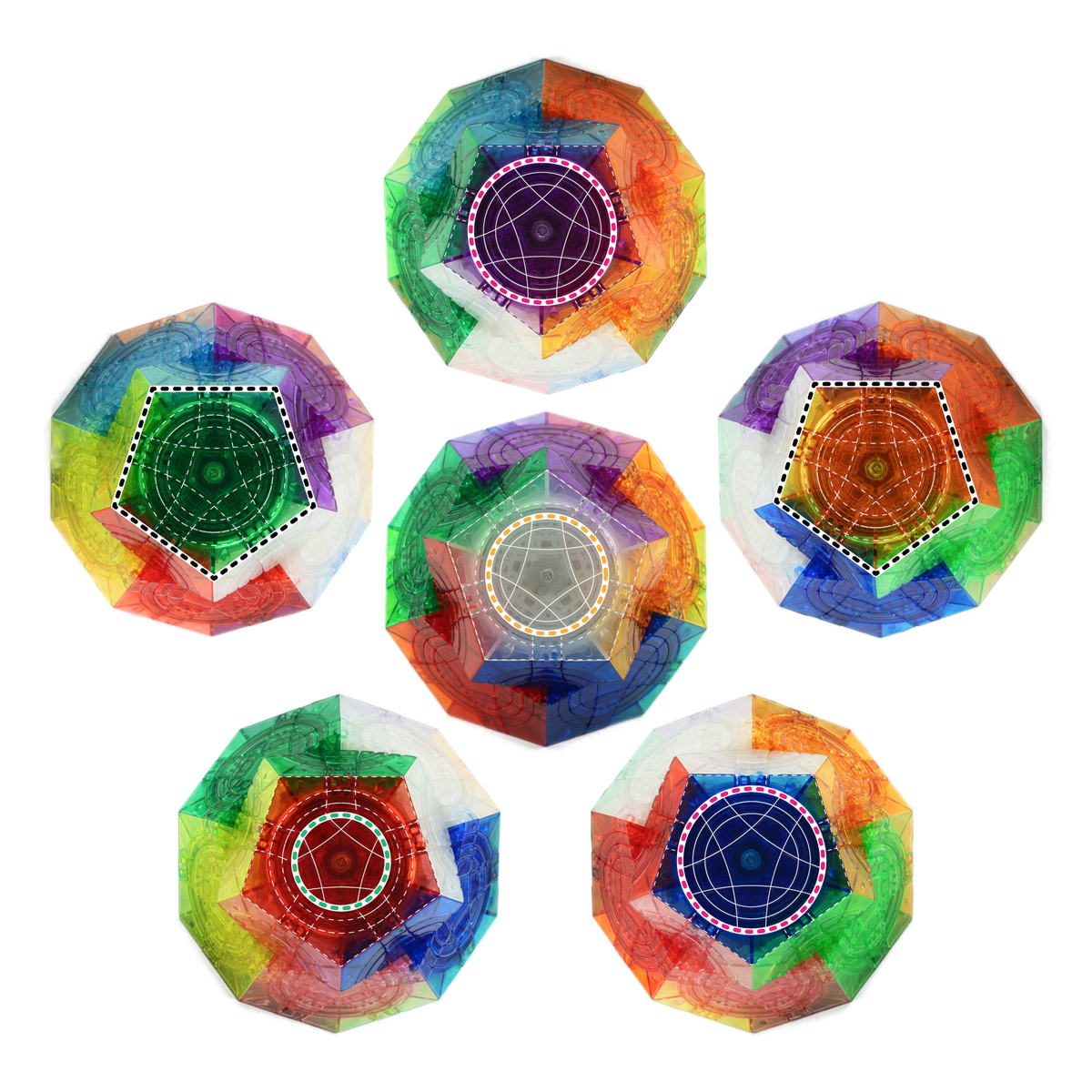 mf8 Triple Crazy Megaminx (Transparent)