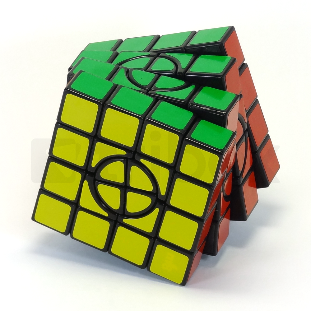mf8 Crazy 4x4x4 Cube (I) Stickered (Black)