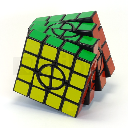 mf8 Crazy 4x4x4 Cube (I) Stickered (Black)